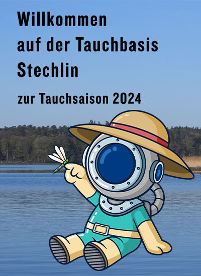 Wir starten am 29.03. in die Tauchsaison 2024 auf der Tauchbasis Stechlin